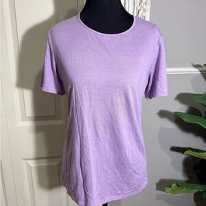 Vince Lavender Short Sleeve Crewneck Tee